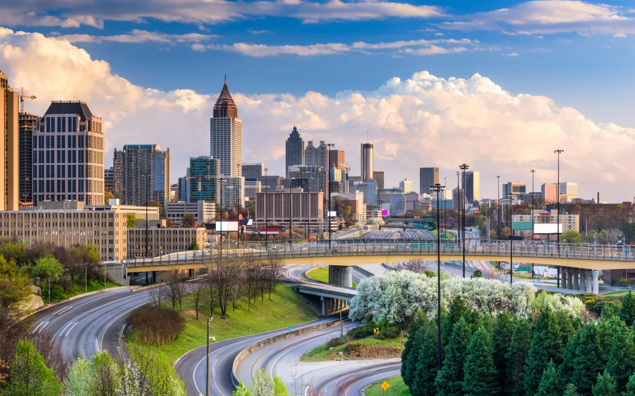 Atlanta skyline and city view